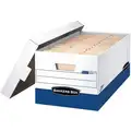 Bankers Box Record Storage Box, 10" Height, 12" Width, 24" Depth, 750 lb Stacking Capacity