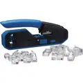 Ideal Crimper and Connector Kit: For Voice and Data Cable, Uninsulated, RJ-11/RJ-45 Capacity, Cuts