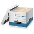 Bankers Box Record Storage Box, 10" Height, 12" Width, 15" Depth, 550 lb Stacking Capacity
