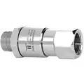 Manual Rotation Rotary Union, Single-Flow, Body Dia.: 0.94", Size: Inlet 3/8" NPTM - Outlet 3/8" NPT