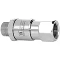 Manual Rotation Rotary Union, Single-Flow, Body Dia.: 0.94", Size: Inlet 1/2" NPTM - Outlet 1/2" NPT
