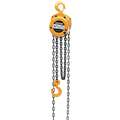 Manual Chain Hoist, 1000 lb. Load Capacity, 10 ft. Hoist Lift, 1-1/8" Hook Opening