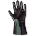 18.00 mil Neoprene Chemical Resistant Gloves, Black, Size 10, 1 PR