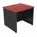 Versa Products Enclosed Desk: CD Series, 36 in Overall Wd, 30 in, 24 in Overall Dp, Cherry Top