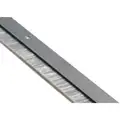 Nylon Brush Door Sweep, Anodized Aluminum, 4 ft. Length, 3/4" Flange Height, 1/2" Insert Size