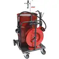 Portable Oil Pump with Gun, Fits Container Size 55 gal. Drum, 2" Air Motor Size