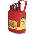 Type I Can Type, 1 gal., Flammables, Polyethylene, Red