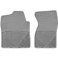 Weathertech Front Rubber Mats: 27.76 in Lg , 17.97 in Wd , Gray, 1 Pack Qty
