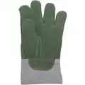 Heat Resistant Gloves, Leather, 500&deg;F Max. Temp., Men's L, PR 1