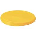 1-1/4" Polyethylene Round Storage Container Lid, Yellow