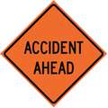 Mesh Roll Up Road Work Sign, Accident Ahead, 36" H x 36" W