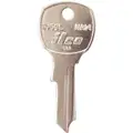 Kaba Ilco Key Blank, Office Furniture/Cabinets, Solid Brass, NA14, PK 10