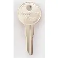 Kaba Ilco Key Blank, Office Furniture/Cabinets, Solid Brass, IN8, PK 10