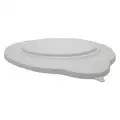 Pail Lid,White,14 5/8 In