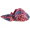 Chill-Its By Ergodyne Evaporative Cooling Triangle Hat, PVA and Cotton, Red, White and Blue, Universal,1 EA