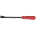 Westward Screwdriver Handle Pry Bar: Wedge End, 12 in Overall Lg, 11/16 in Bar Wd, 11/16 in End Wd, Bent Head