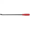 Westward Screwdriver Handle Pry Bar: Wedge End, 24 in Overall Lg, 25/32 in Bar Wd, 13/16 in End Wd, Bent Head
