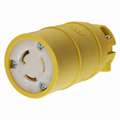 Hubbell Wiring Device-Kellems 15 Amp Industrial Grade Locking Connector, L5-15R NEMA Configuration, Yellow
