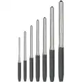 Carbon Tool Steel Roll Pin Punch Set; Number of Pieces: 7