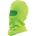 Balaclava, Universal, Fitted Adjustment Type, High Visibility Green, Covers Head, Over The Head