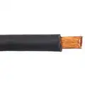 Westward 25 ft. Neoprene Welding Cable with 2 AWG Wire Size and Max. Amps of 94, Black