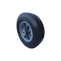 Flat-Free Solid Rubber Wheel, 10" Wheel Dia., 500 lb Load Rating