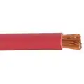 Westward 100 ft. Neoprene Welding Cable with 4 AWG Wire Size and Max. Amps of 60, Red