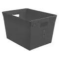 Diversi-Plast Nesting Container: 67.1 gal, 18 in x 13 in x 12 in, Black, 50 lb Load Capacity