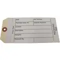 Badger Tag & Label Corp Receiving Tag: 10 pt Manila Tag/White NCR Bond, 3 1/8 in Ht, 6 1/4 in Wd, Black, 100 PK