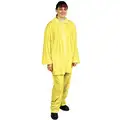Condor 3-Piece Rain Suit with Jacket/Pant, ANSI Class: Unrated, XL, Yellow, High Visibility: No