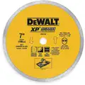 Dewalt DW4761 10" Wet Diamond Saw Blade, Continuous Rim Type, Application: Masonry
