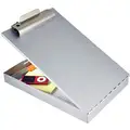 Saunders Silver Aluminum Storage Clipboard, Legal File Size, 9" W x 16-3/16" H, 1" Clip Capacity, 1 EA