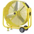 Dayton 42" High- Visibility Industrial Fan, Mobile, Floor, 120 VAC, 50 Up to 10 Down