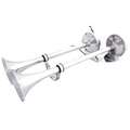 Fiamm Dual Trumpet Horn: Electric, 18 in Lg, 7 1/2 in Wd, 4 in Ht, 4 in Dia.