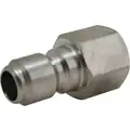 Stainless Steel Quick Coupler - 1/4 Fpt - Nipple