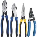Klein Tools Steel Plier Sets, ESD Safe: No, Number of Pieces: 4, Ergonomic Handle, Spring Return: Yes