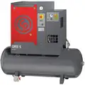1-Phase 5 HP Rotary Screw Air Compressor w/Air Dryer with 60 gal. Tank Size