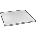 Aluminum Plate 6061: T651, 12 in Overall Lg, 12 in Overall Wd, 0.25 in Thick, Mill, +/-0.012 in