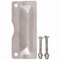 Stainless Steel Heavy Duty Latch Guard, Out Opening Doors, Length 7", Width 2-3/4"