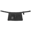 Black, Tool Belt, Canvas, 32" to 46" Waist Size, Number of Pockets 6