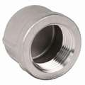 304 Stainless Steel Cap, FNPT, 1-1/4" Pipe Size - Pipe Fitting