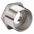 304 Stainless Steel Hex Bushing, MNPT x FNPT, 2" x 3/4" Pipe Size - Pipe Fitting