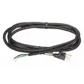 8 ft. Power Cord with SJO NEC Cord Designation, 14/3 Gauge/Conductor, and 15 Max. Amps