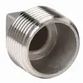 304 Stainless Steel Square Head Plug, MNPT, 1/4" Pipe Size - Pipe Fitting