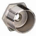 316 Stainless Steel Hex Reducing Bushing, MNPT x FNPT, 2" x 1-1/4" Pipe Size - Pipe Fitting