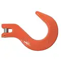 Foundry Hook, Steel, 100 Grade, Clevis, 5/8" Trade Size, 22,600 lb Working Load Limit