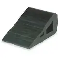 General Purpose Single, Rubber Wheel Chock; Max. Vehicle Weight: Not Rated; 6-3/4" D x 3" H x 6" W, Black