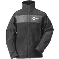 Gray Leather Welding Jacket, Size: XL, 30" Length