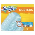 Swiffer Duster Refill: 15 27/64 in L, Dust Lock Fiber, White, 4 PK