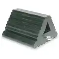 General Purpose Single, Rubber Wheel Chock; Max. Vehicle Weight: Not Rated; 8" D x 6" H x 9" W, Black